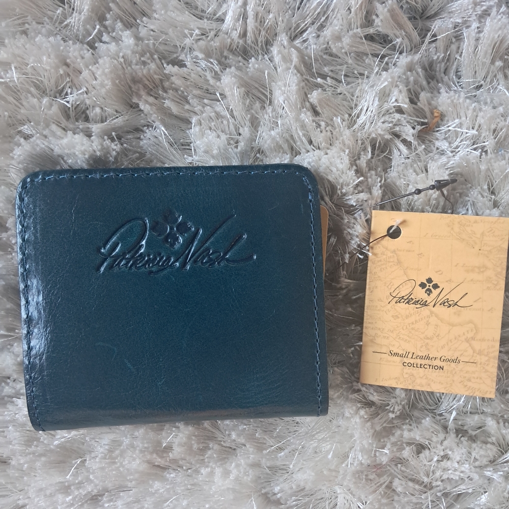 Womens Dark Blue Leather Wallet